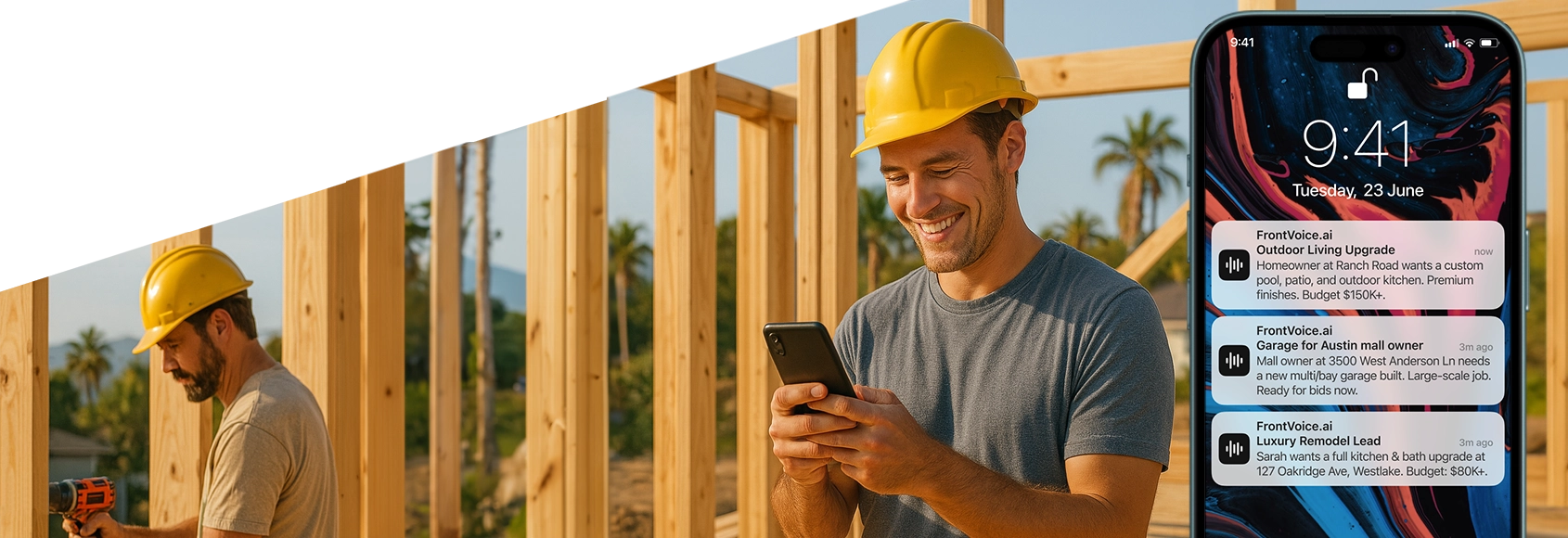 Field Service AI Receptionist dashboard